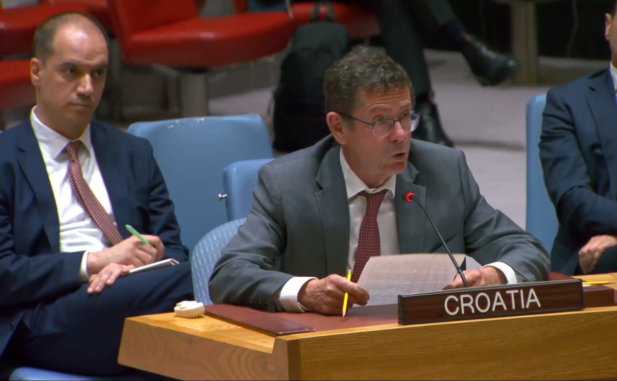 At today’s #UNSC meeting on Bosnia and Herzegovina, #Croatia congratulated #BiH on opening the accession negotiations and encouraged it to implement remaining European Commission’s recommendations swiftly.