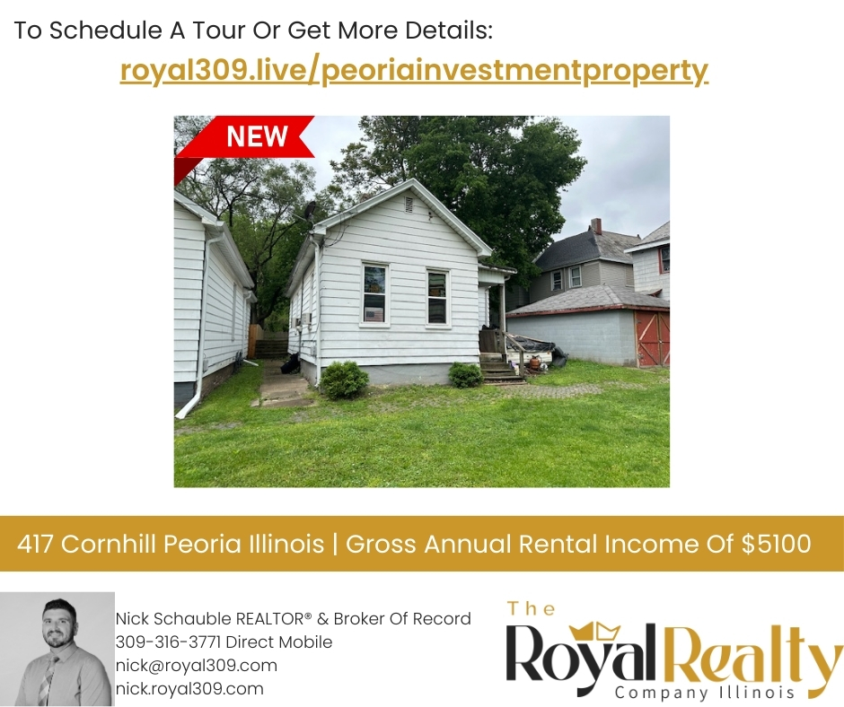 New listing alert!
🏠Tenant already in place & wants to stay!
💵$5100 In Gross Rental Income
🔨Potential For Equity With Improvements

Want additional information or to schedule a tour? 👇🏼
🔗📱royal309.live/peoriainvestme…

Listed by Nick Schauble REALTOR® & Broker of Record For The