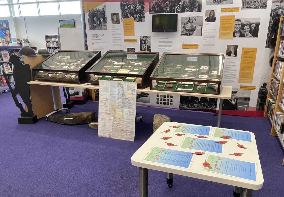 Visit the Catterick Garrison History Exhibition in the Garrison Library. On display are five winning poems from @RisedaleFamily Armistice - Remembrance Day poem competition. There is lots to see. 😊