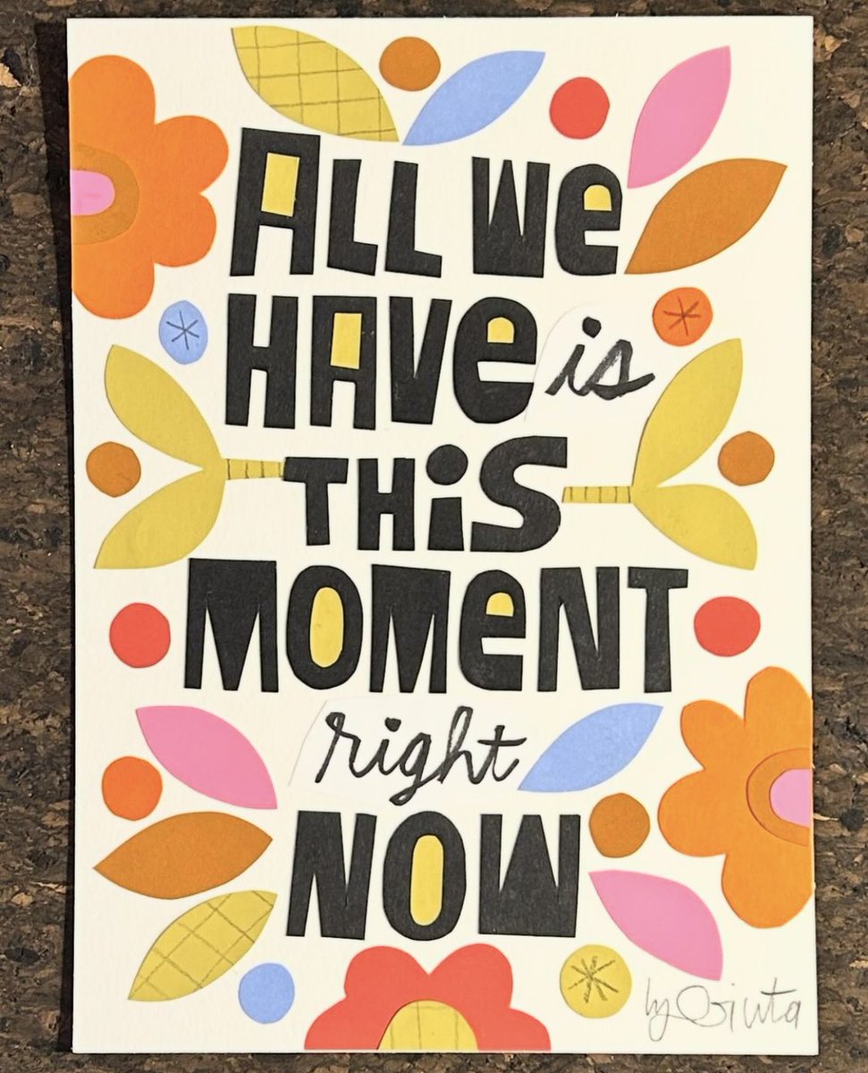 All we have is this moment right now. Try to stay present and appreciative Image: instagram.com/lynn_giunta