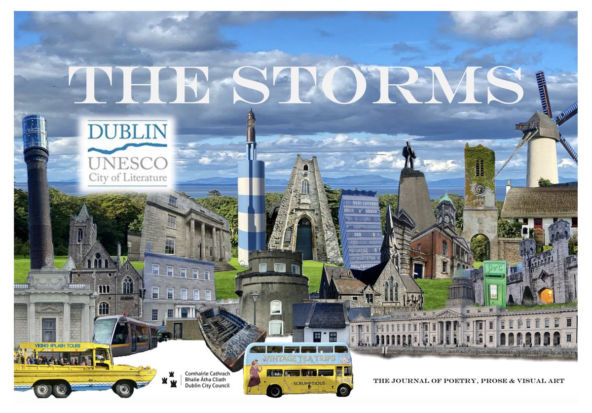 This summer Issue 4 of @StormsJournal will open for submissions, supported by @DublinCityofLit The Storms is a printed journal of #poetry #prose & #visualart produced in Ireland with international contributors Issue 4 will have a specific theme. Details coming soon 😉