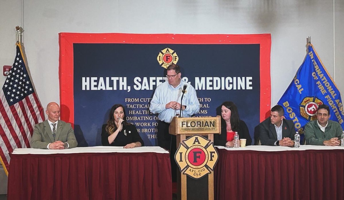 @nhcpffa Sec. & @pffpnc Comms Director Laura Leigh Bransford, spoke at the #IAFF Health, Safety, & Medicine PPE panel in Boston. She discussed the importance of advocacy & research for female fit turnout gear. @IAFFofficial @mullins_pffpnc