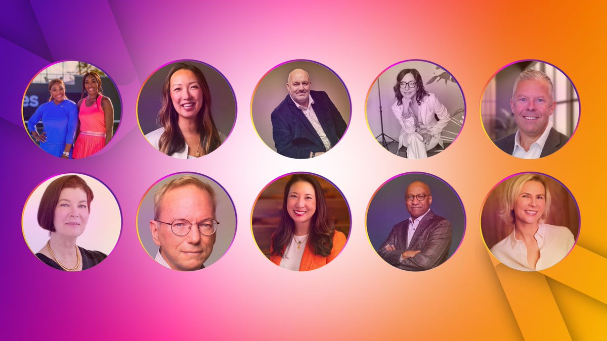 Les 10 speakers à voir absolument à #VivaTech : 1. Serena & Venus Williams 2. Clara Shih, CEO, Salesforce AI 3. Dr. Werner Vogels, CTO, Amazon 4. Linda Yaccarino, CEO, X 5. Frederic Werner, Chief of Strategy & Operations, AI for Good, United Nations ITU 6. Mitchell Baker,