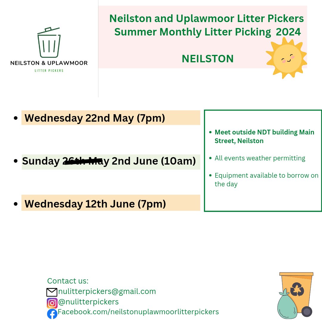 Neilston and Uplawmoor Litter Pickers tweet media