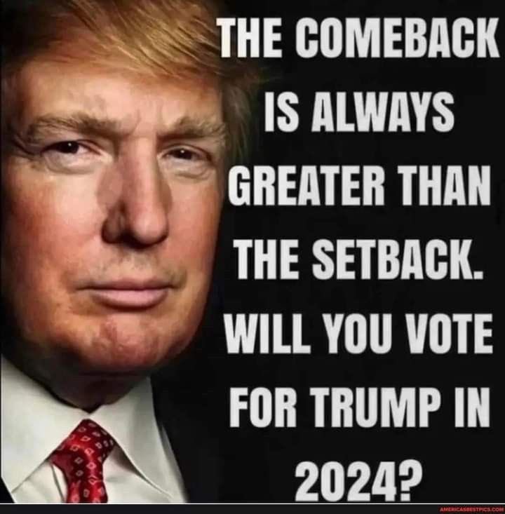 Will you be voting for President Trump? I will!!! #Trump2024