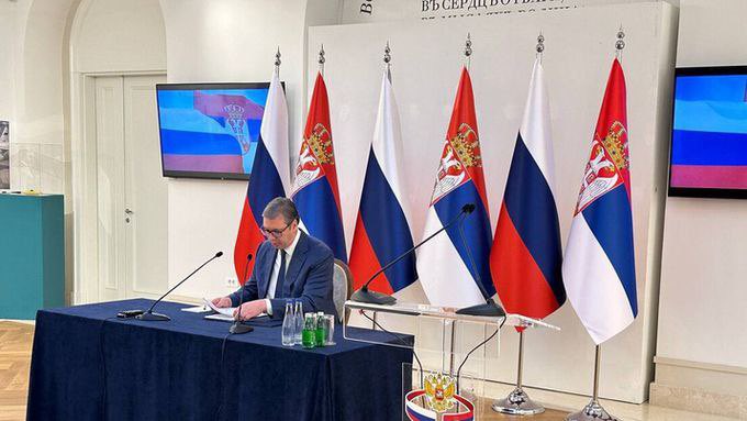 🇷🇸🇷🇺 Serbian President Aleksandar Vučić opened his speech in the Russian language: 'A people who do not know the past have no future...We are grateful to the Russian Federation, which, at the UN level, defends history from revisionism that wants to turn victims into