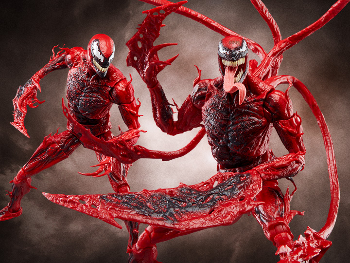 Venom: Let There Be Carnage Marvel Legends Deluxe Marvel's Carnage available for pre-order! bit.ly/3QLRftv #marvel #marvellegends #venom #carnage #bigbadtoystore #bbts