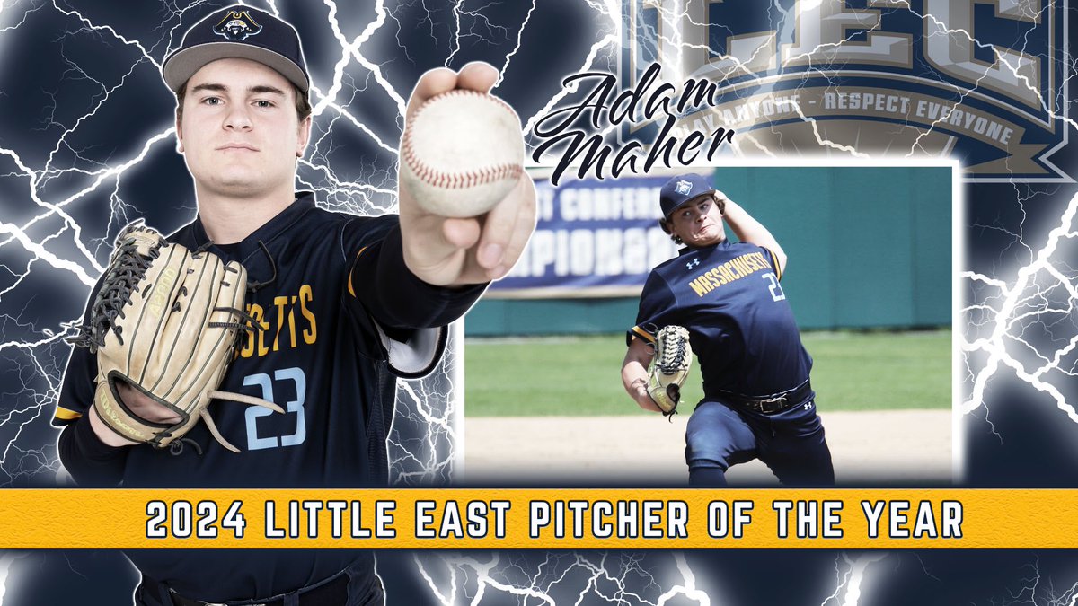 Congratulations to @UMassDBaseball junior Adam Maher, your 2024 @LittleEastConf Pitcher of the Year! It’s been an outstanding season for the lefty, who heads into the @NCAADIII Tourney with a 6-2 record! @UMassD