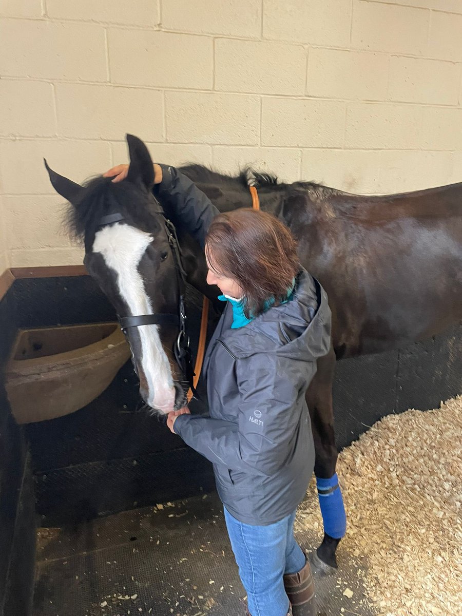 A great visit to @WKnightRacing in Newmarket last week

DUAL IDENTITY and DANCING HIGHLANDER in great form 

🔵🔴⚪️