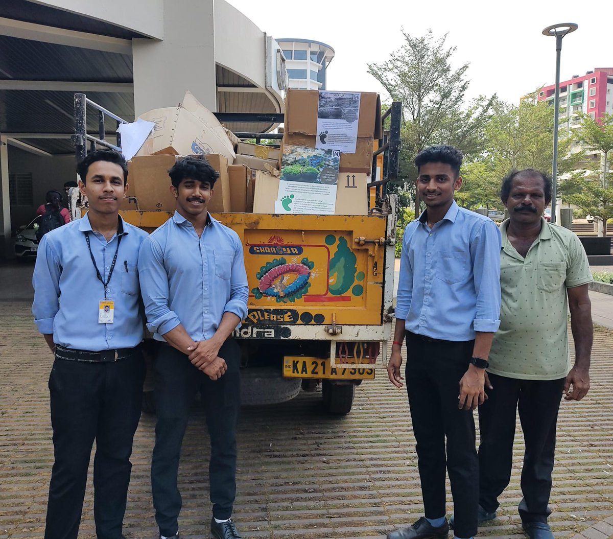 NSSUnit of NITTEUNIVERSITY with PROJECTHEJJE by VANACHARITABLETRUST has taken the initiative to collect the footwear that are to be disposed&reused&recycled around the campus.Around 630pairs of footwear were collected during the initiative.@YASMinistry @_NSSIndia @ianuragthakur
