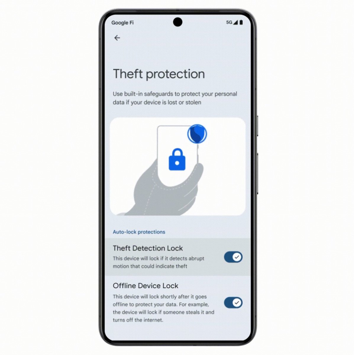 MishaalRahman's tweet photo. Android phones are getting a theft protection feature that automatically locks them when they’re stolen!

Theft Detection Lock uses a ML model to detect when someone snatches your phone from your hand and tries to run, bike, or drive away. It uses data from your phone’s accelerometer and gyroscope and checks if common motions associated with theft are detected. If so, your phone will quietly lock itself.

The Theft Detection Lock feature will roll out through Google Play Services later this year on Android 10+ devices.

Other new theft protection features include:

- Upgraded factory reset protection in Android 15. If a thief tries to force a reset of a stolen device, they won’t be able to set it up again without knowing your device or Google account credentials.

- Disabling Find My Device or extending screen timeout now requires your screen credential.

- Enhanced authentication, when enabled, will require biometrics for accessing and changing critical Google account and device settings (like changing your PIN), disabling theft protection, or accessing passkeys from an untrusted location. This will roll out to select devices later this year.

- Offline Device Lock automatically locks the screen to protect your data even when your device is off the grid.

- Remote Lock lets you lock your phone with just your phone number (and a quick security challenge) in case you forgot your Google account password and can’t access Find My Device. This will be available on Android 10+.

- Private Space in Android 15. You can hide particularly sensitive apps in Private Space using a separate credential.