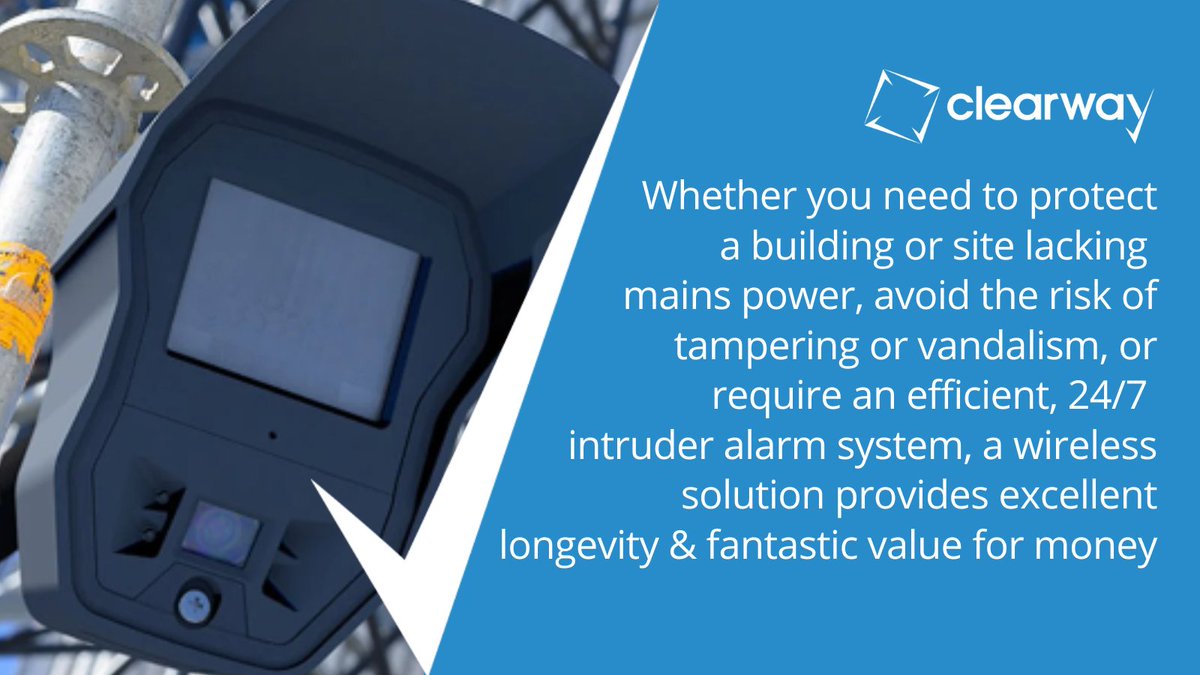 Whether you need to protect a building or site lacking mains power, avoid the risk of tampering or vandalism, or require an efficient, 24/7 intruder alarm system, a wireless solution provides excellent longevity & fantastic value for money: ow.ly/WCEL50RG3ip #securityalarm