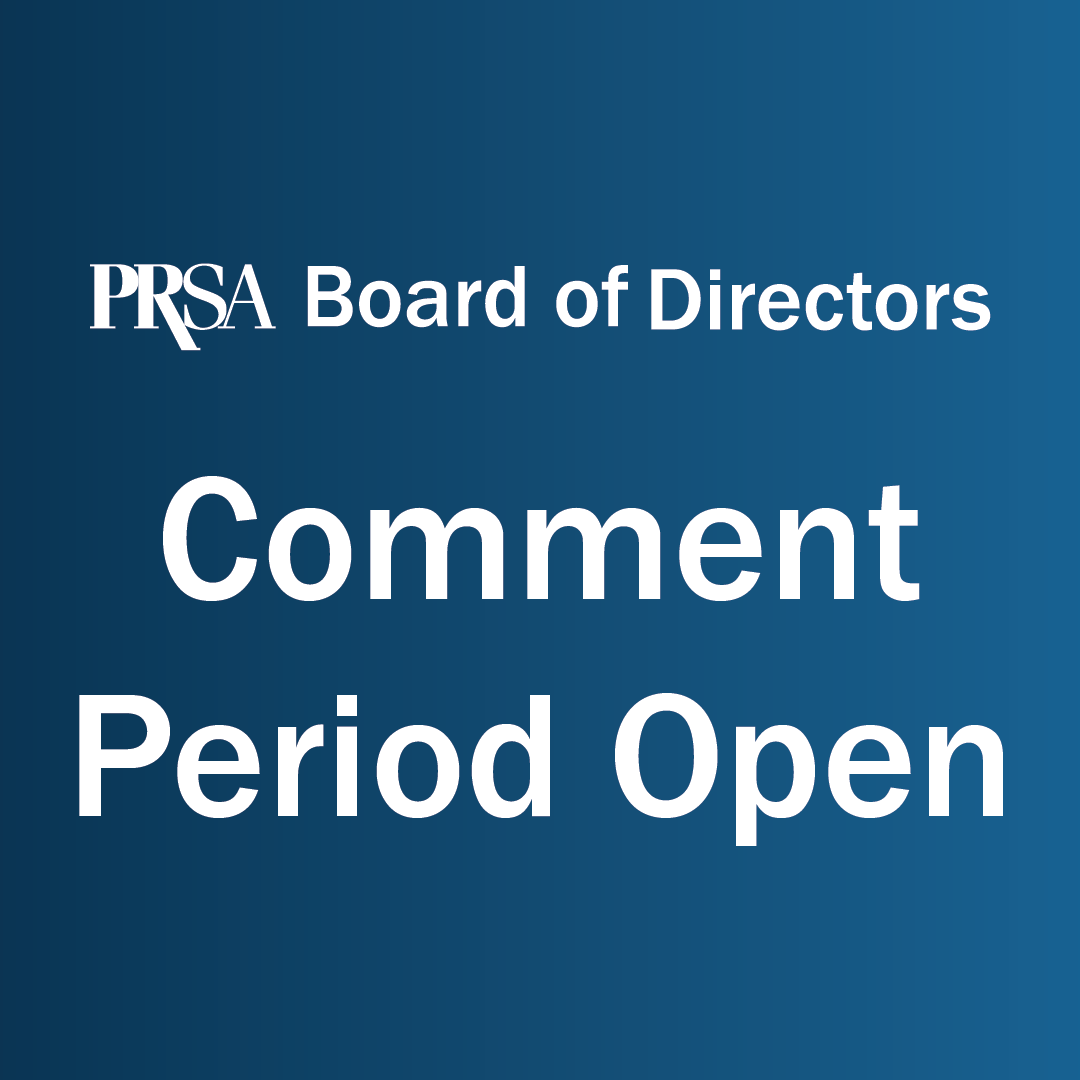 The comment period is closing soon! You have until May 21st to share your thoughts and help shape PRSA's future. Don't miss your chance to contribute. prsa.org/about/national…