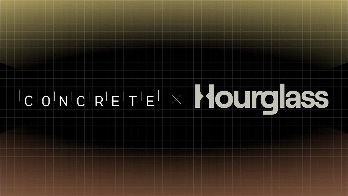 1/ gm

We’re thrilled to announce our partnership with <a href="/hourglasshq/">Hourglass</a>, the marketplace unlocking liquidity for time-bound assets.

Hourglass will help power additional trading venues for <a href="/ConcreteXYZ/">Concrete</a> products and assets.

⏳x 🧱