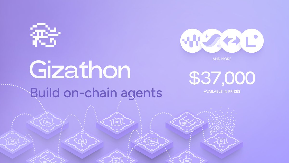 Last call for Agents Gizathon 𓂀 Build: Onchain agents that execute smart strategies for decentralized protocols. Wen: 20.05.2024 / 3 Weeks / Online Rewards: $37,000 With: @enzymefinance @Starknet @zksync @LineaBuild Register: encode.club/agents-gizatho…