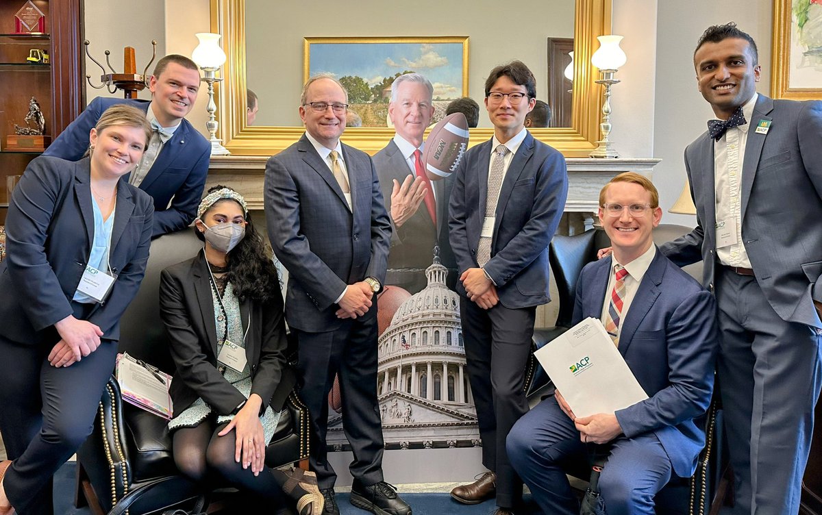 Thank you Emily McBride and Coach <a href="/SenTuberville/">Coach Tommy Tuberville</a> for a terrific meeting today! We <a href="/ACPIMPhysicians/">ACP</a> appreciate your support on policies to address the national physician shortage and expedite patient care. #ACPLD