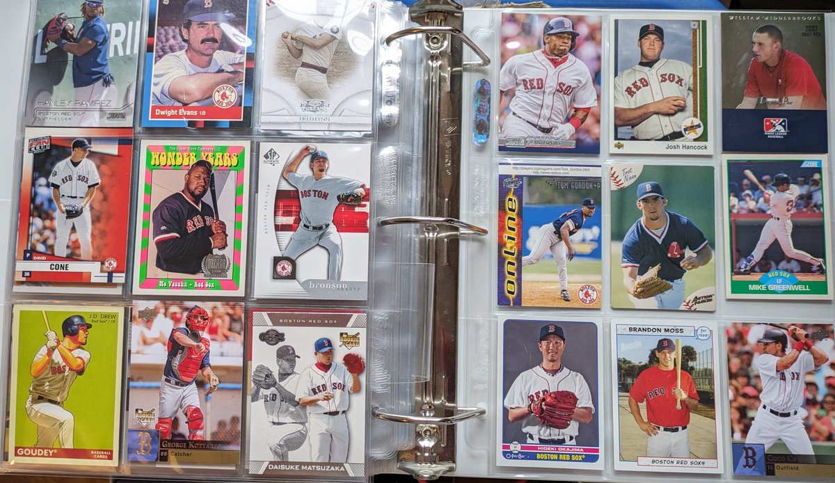 Today's binder work is the Boston Red Sox.