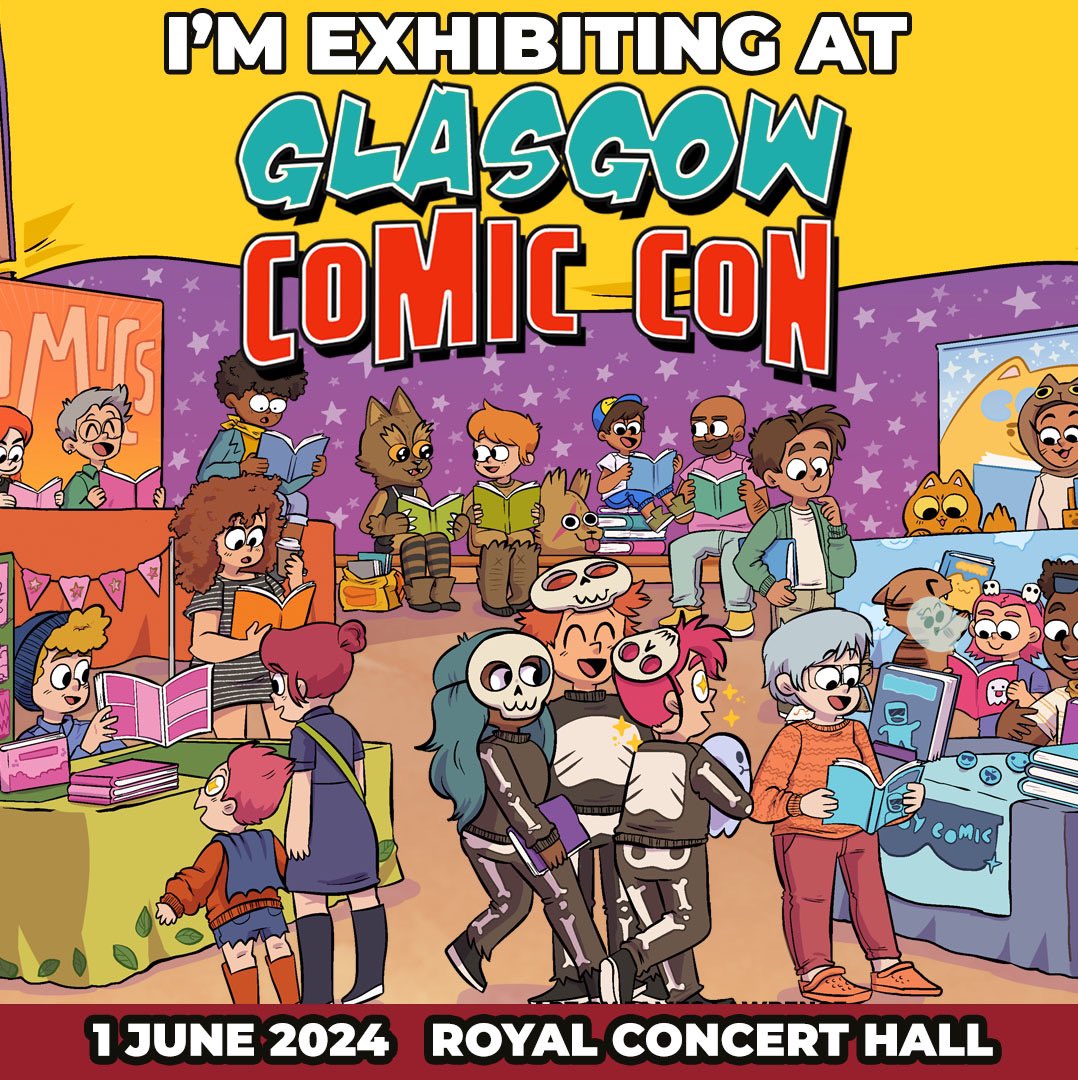 Very excited to be heading back to #Glasgow for this lovely Comic Con!!