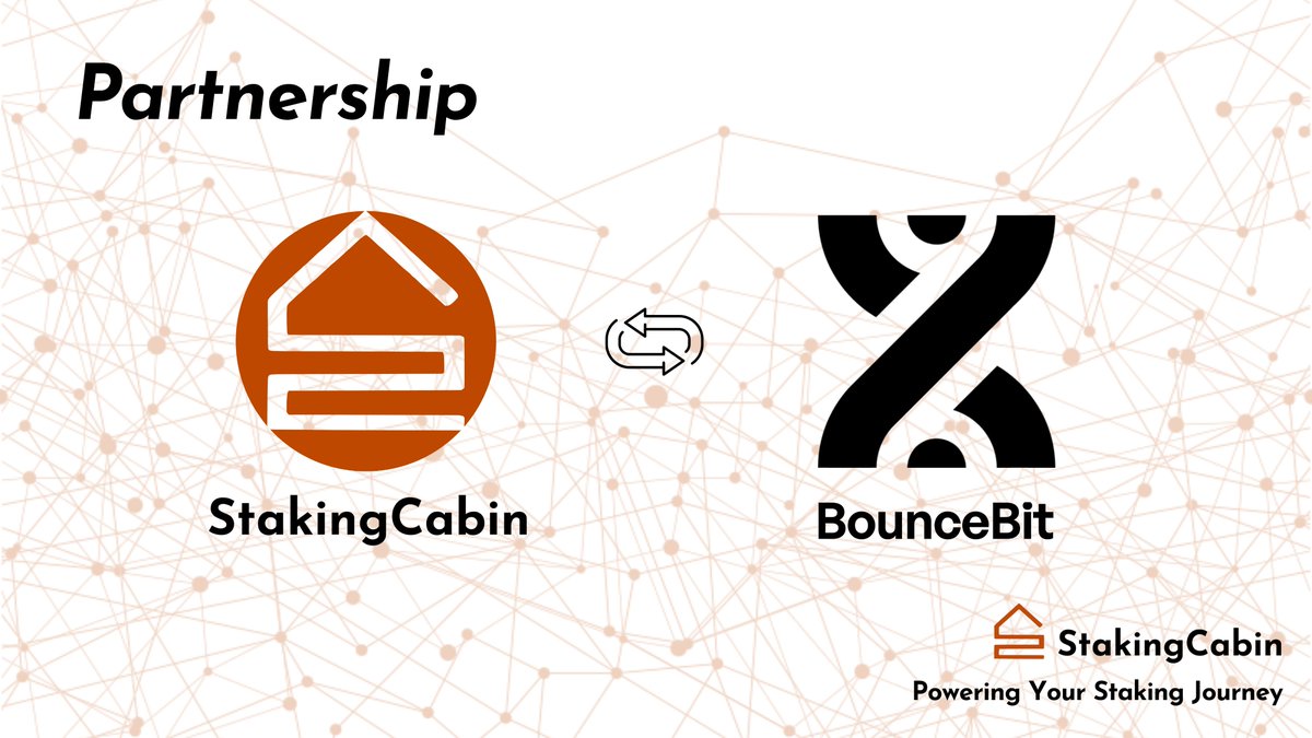 1|5 #StakingCabin is proud to announce our role as a Genesis Validator on the recently launched @bounce_bit  mainnet (May 13th, 2024)!    

By leveraging our secure and reliable validator infrastructure, we'll be contributing to the growth and security of the #BounceBit network.