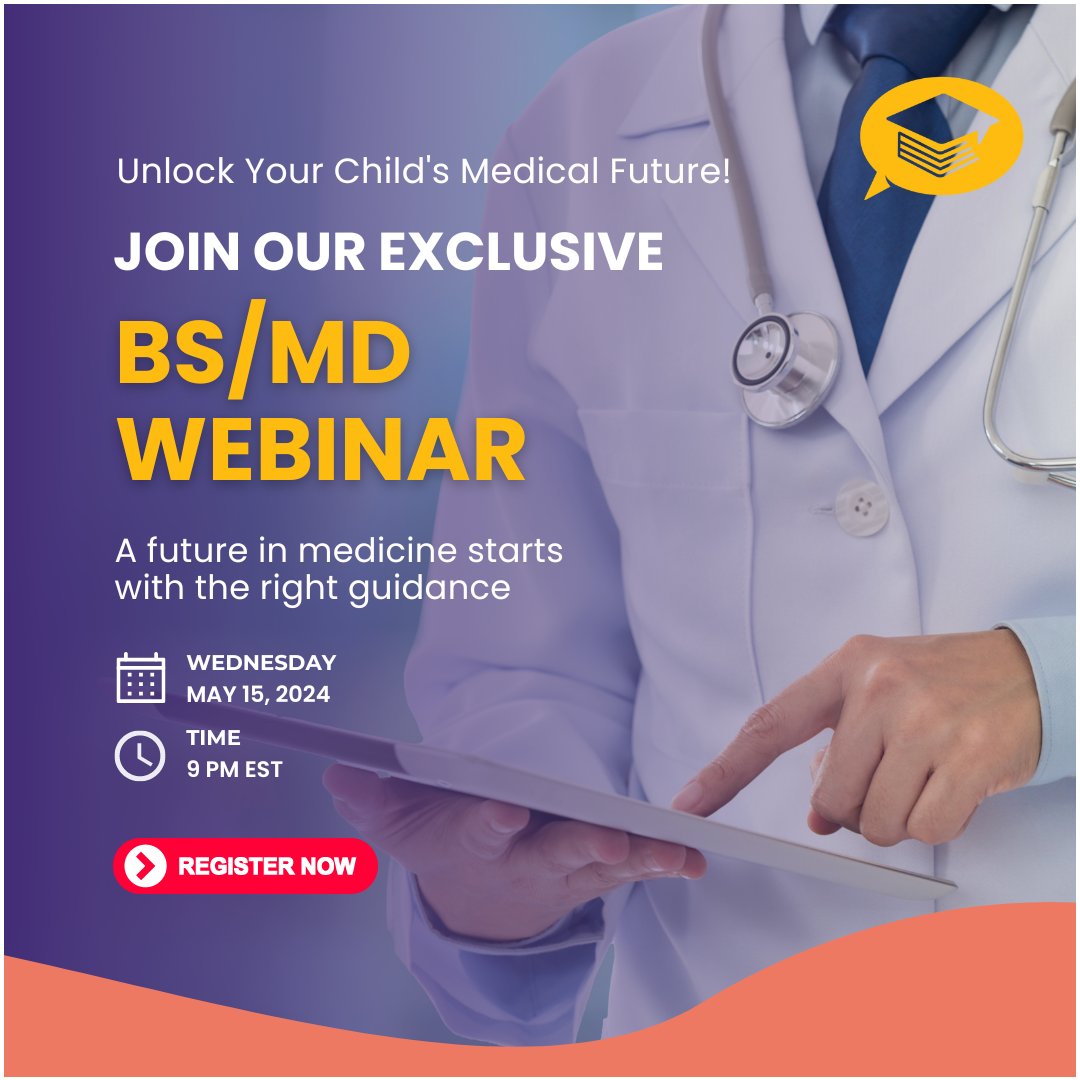 📢 𝐔𝐧𝐥𝐨𝐜𝐤 𝐘𝐨𝐮𝐫 𝐂𝐡𝐢𝐥𝐝'𝐬 𝐌𝐞𝐝𝐢𝐜𝐚𝐥 𝐅𝐮𝐭𝐮𝐫𝐞! 

🌟 Join our exclusive BS/MD Webinar for Parents and get the inside scoop on guiding your child to a successful medical career.
REGISTER NOW
👇👇👇

rfr.bz/tle7q7k

#BSMDWebinar #GiftedGabber