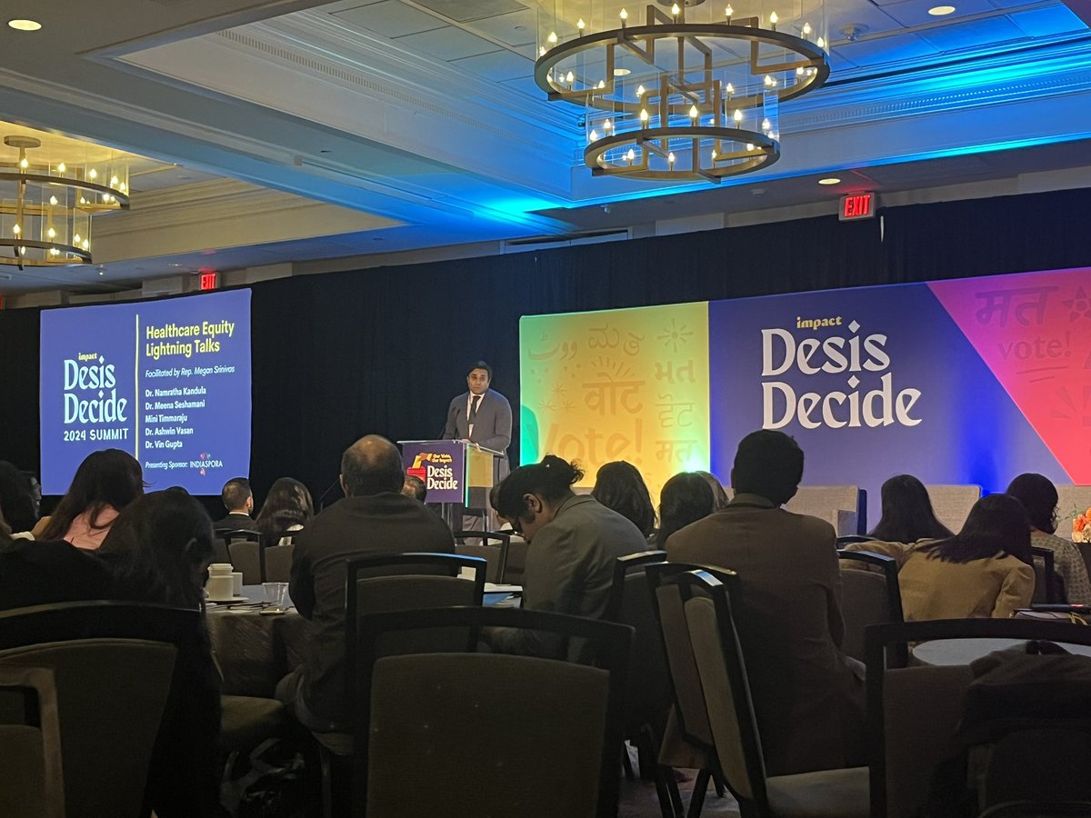 Joining my South Asian peers at the @IA_Impact annual summit - #DesisDecide as we come together as a community of leaders, champions, researchers, caregivers and more, to advance health, safety, security and achievement of South Asians and the diversity of communities we touch.