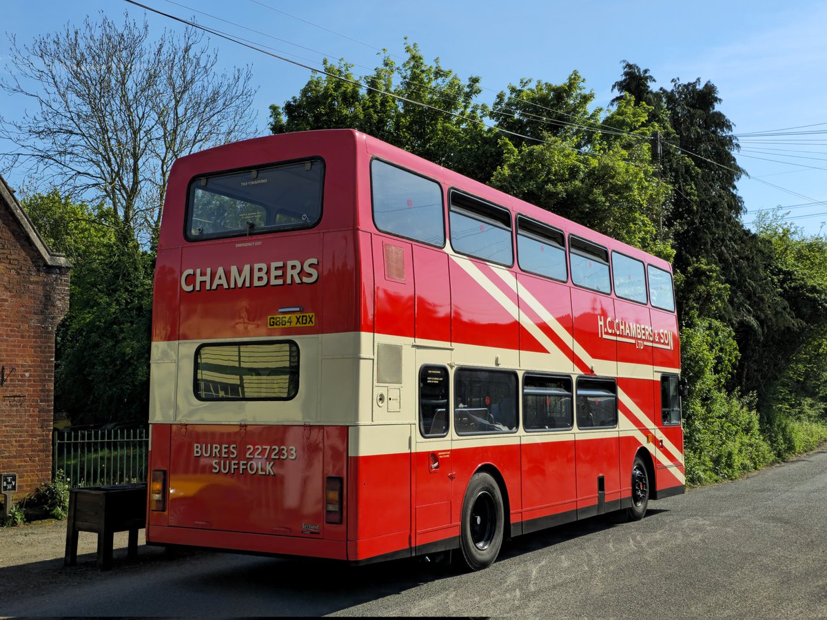 Had a ride to Yaxham Station on preserved HC Chambers & Son Leyland Olympian / Alexander, G864 XDX on Sunday afternoon during the @midnorfolkrly Vintage Bus Day based at Dereham Railway Station.