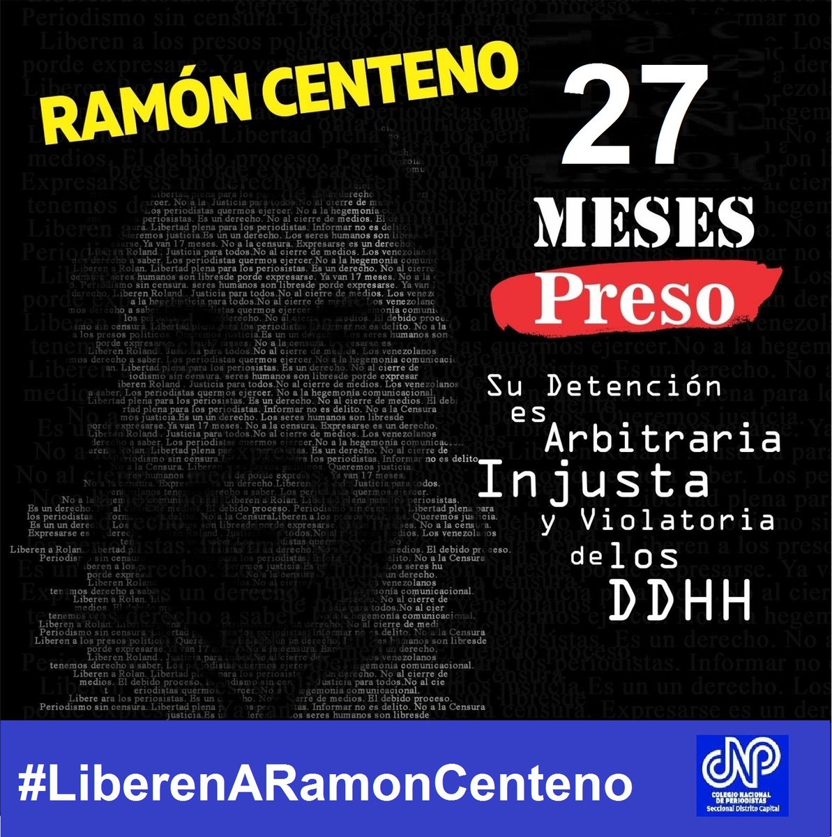 #15May  #Hoy  sigue juicio en contra del colega  Ramón Centeno <a href="/elboligrafo2/">Ramón Centeno.</a> ,quien lleva 27 meses preso arbitraria e injustamente .  #LiberenARamonCenteno