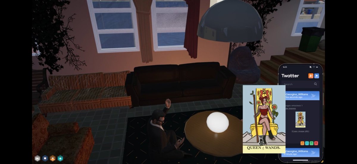 fooze4ever's tweet image. murphy going to get a tarot reading from windsong after the breakup and aprils card getting pulled oh my GOD 💀💀💀