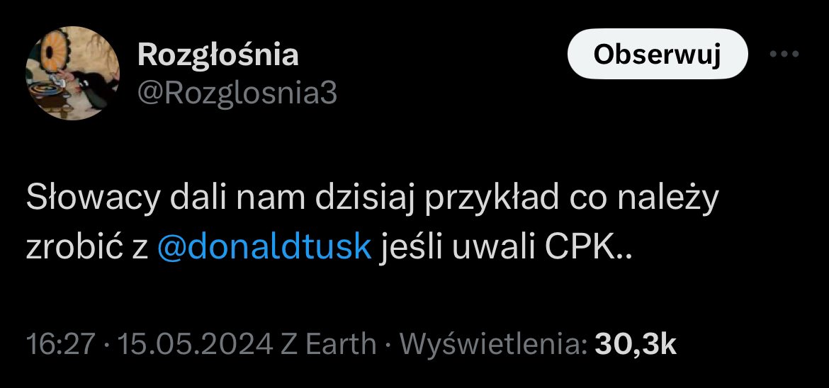 Koniec z bezkarnością w mediach społecznościowych! @PolskaPolicja ten wpis sugeruje jasno, że ktoś chciałby dokonać zamachu na premiera @donaldtusk.