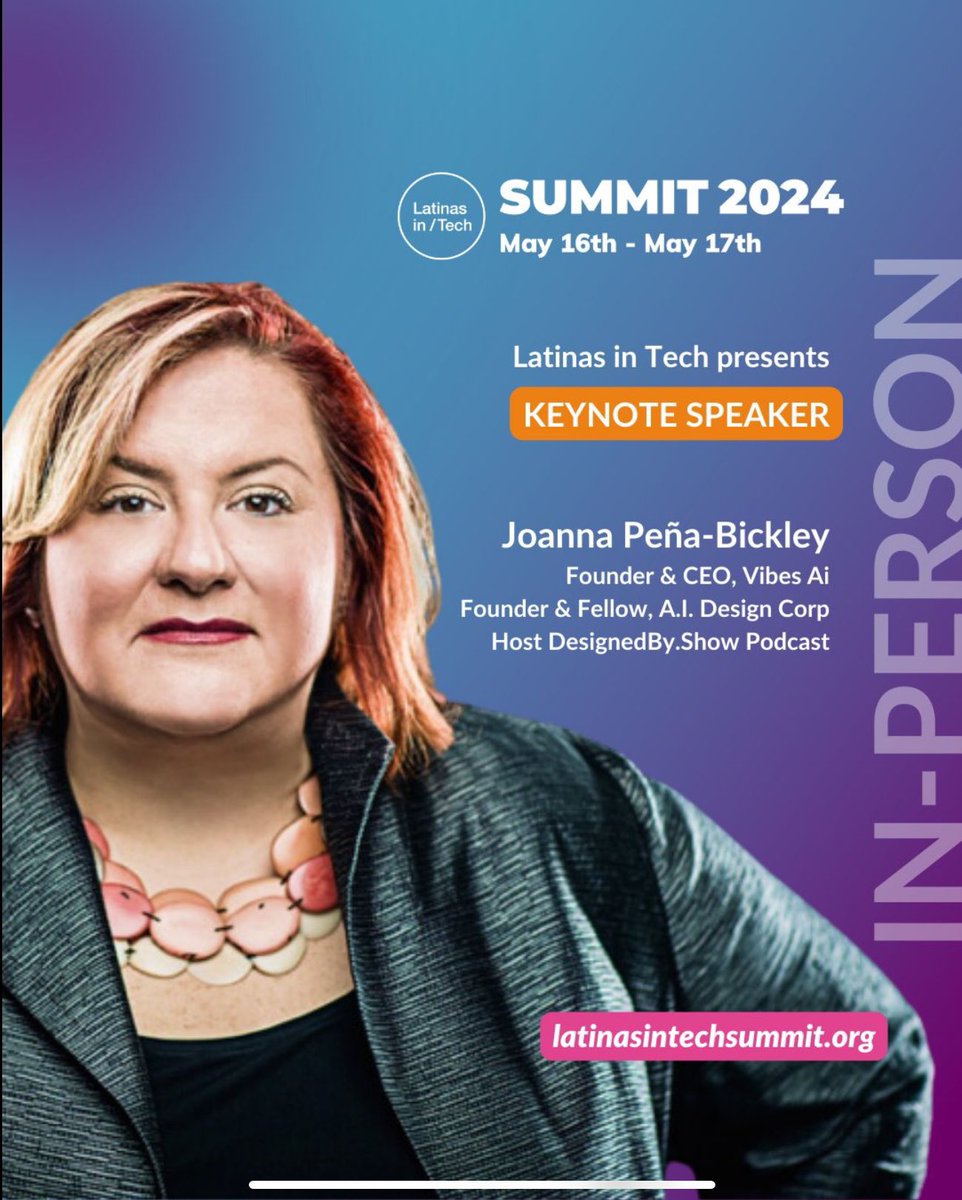 I am thrilled to deliver the #AI keynote Thursday at the @latinasintechU conference - Join me as I illuminate how Latina’s can uniquely lead our societies transition from that age of progress to the age of resilience with AI.