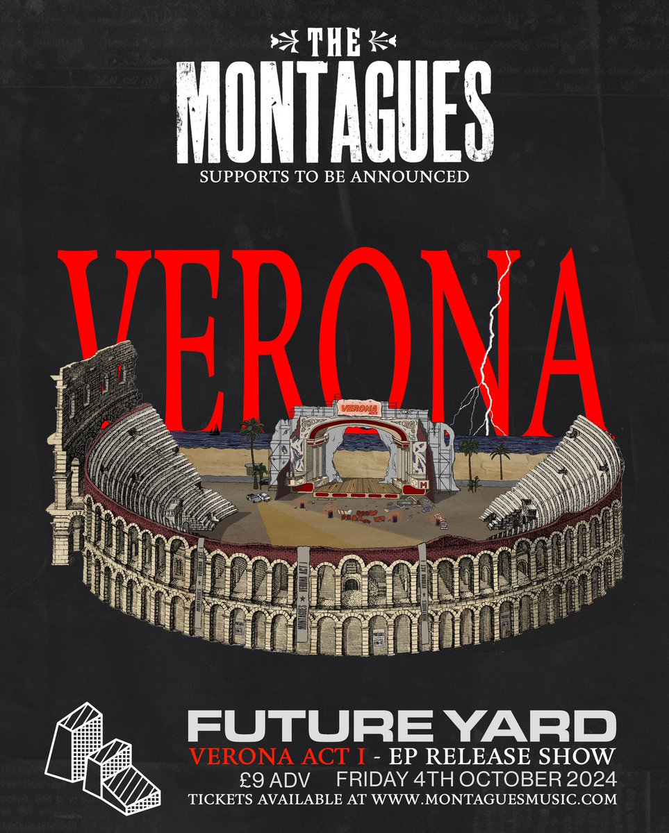 ‼️FUTURE YARD EP RELEASE SHOW‼️ Join us as we celebrate the release of our brand new EP, 'Verona”. 📅 Save the Date: October 4th 📍 Location: Future Yard, Birkenhead 🎫 Available from 9am on Friday 17th May on our website. Mark your calendars & spread the word. @future_yard 💃