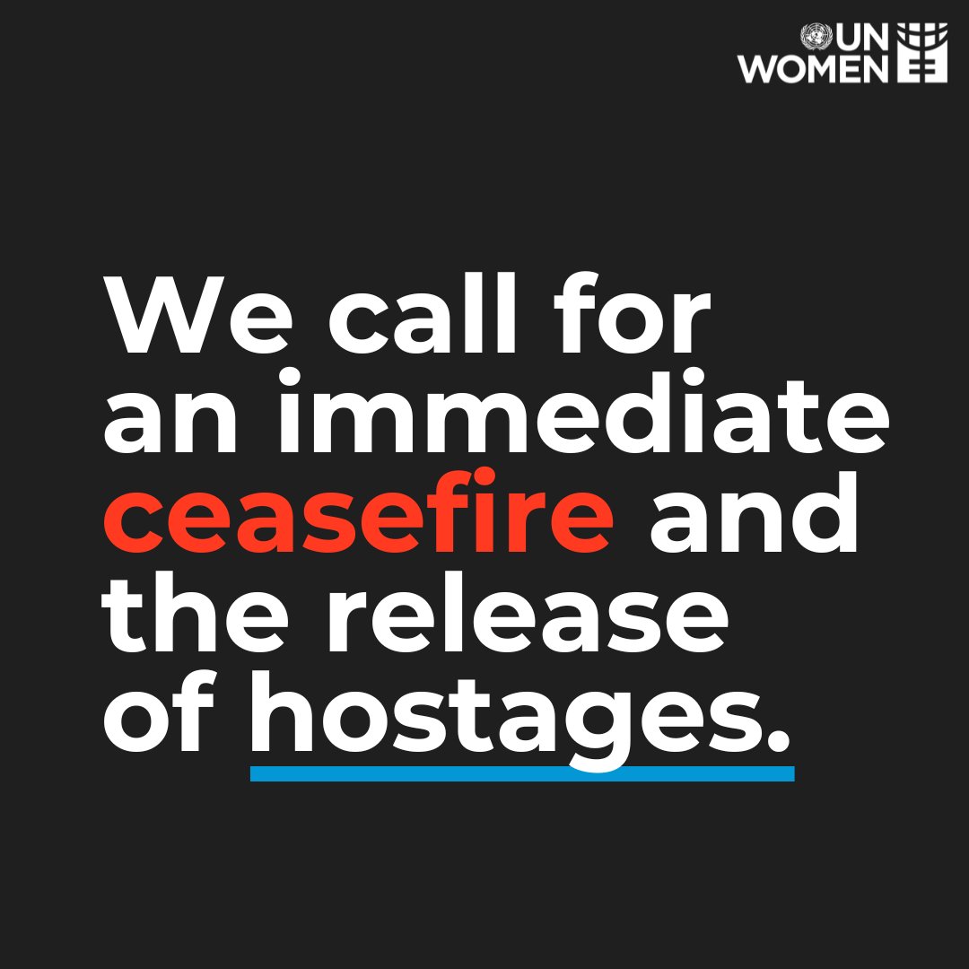 The conditions in #Gaza are inhumane. We are witnessing the killing of civilians, UN personnel, and humanitarians. Nothing can justify this. We call for an URGENT ceasefire and the release of all hostages. We call for a return to a path to peace.