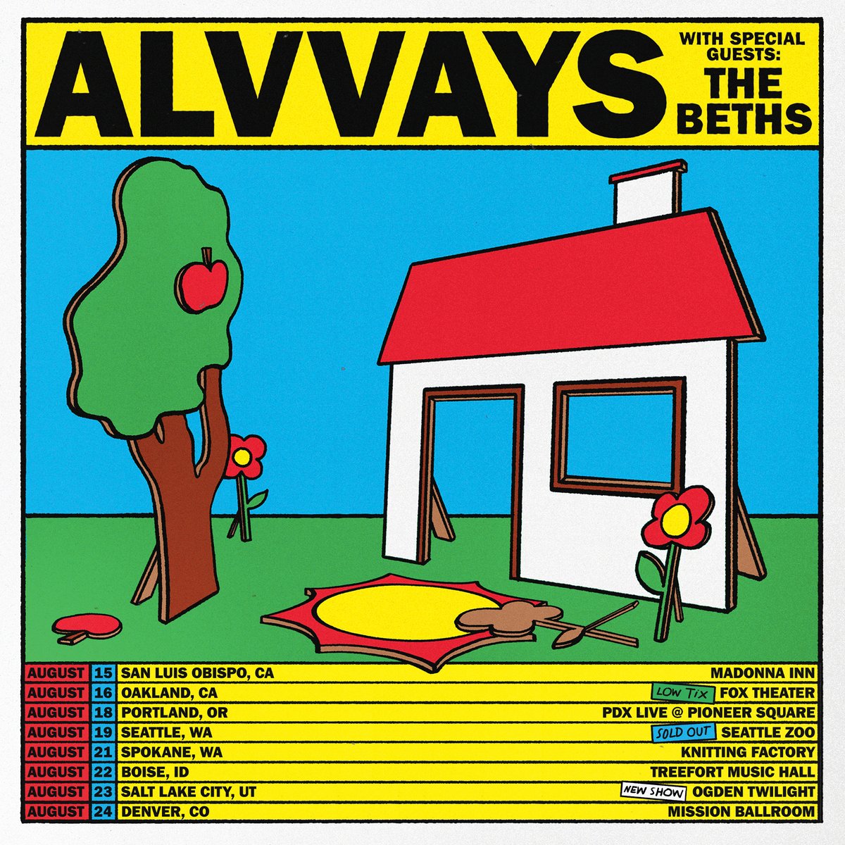 oy ogden SLC onsale now alvvays.com