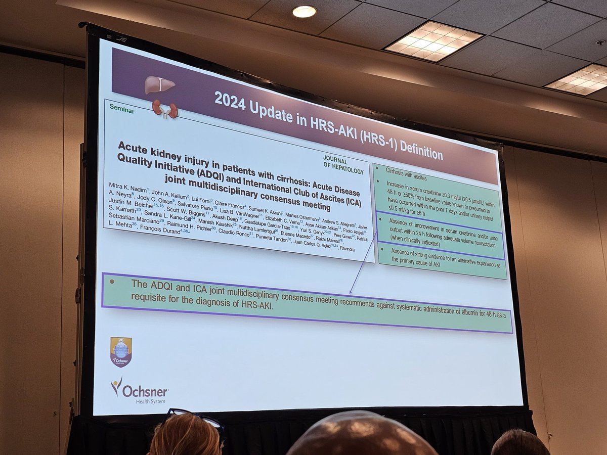 JenZ of BioPorto (NGAL) (@jenz4ngal) on Twitter photo ADQI updates on HRS. Thanks to presentor <a href="/VelezNephHepato/">Juan Carlos Q Velez</a> and the ADQI team led by <a href="/mitra_nad/">Mitra Nadim</a> ADQI updates on HRS. Thanks to presentor <a href="/VelezNephHepato/">Juan Carlos Q Velez</a> and the ADQI team led by <a href="/mitra_nad/">Mitra Nadim</a>