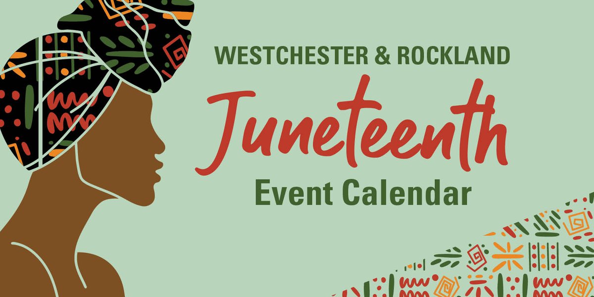 ArtsWestchester, with support from @westchestergov, is partnering with 16 area organizations to present a full calendar of #Juneteenth celebrations throughout Westchester & Rockland Counties. Here's a roundup of local Juneteenth celebrations to consider: artswestchester.org/juneteenth/