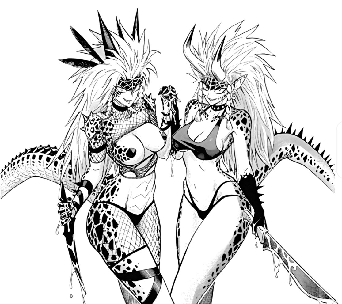 The lizard sisters from one punch man, they can stab me idm :33