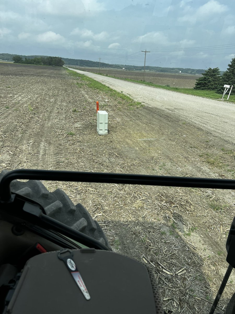 With all this rural fiber optic high speed internet going through the country side how do they expect us to plant up to the road? Asking for a friend…