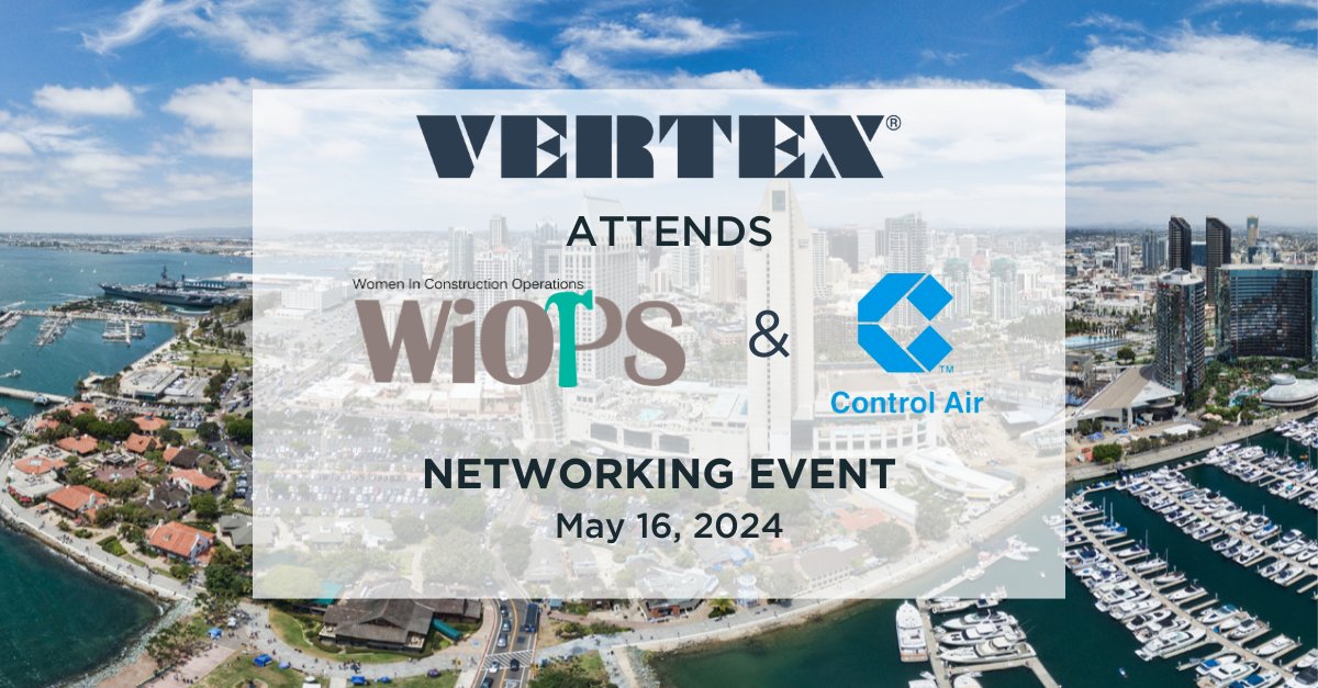 VERTEX is thrilled to join WiOPS and Control Air in San Diego tomorrow, May 16th. It's their first social gathering, connecting construction professionals in this dynamic field!

#WiOPS #WomenInConstruction #SanDiego #Construction #AEC #Networking #VertexEng