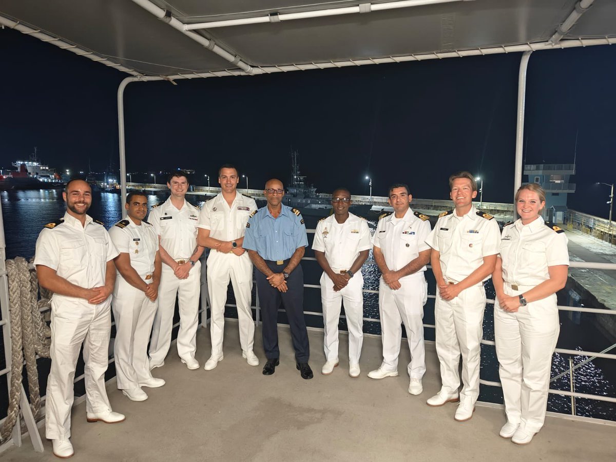 Last night: captains dinner onboard #ZrMsPelikaan with our friends and partners in the Caribbean region. #Tradewinds2024 @DefensieCarib @FRCaraibes_Def