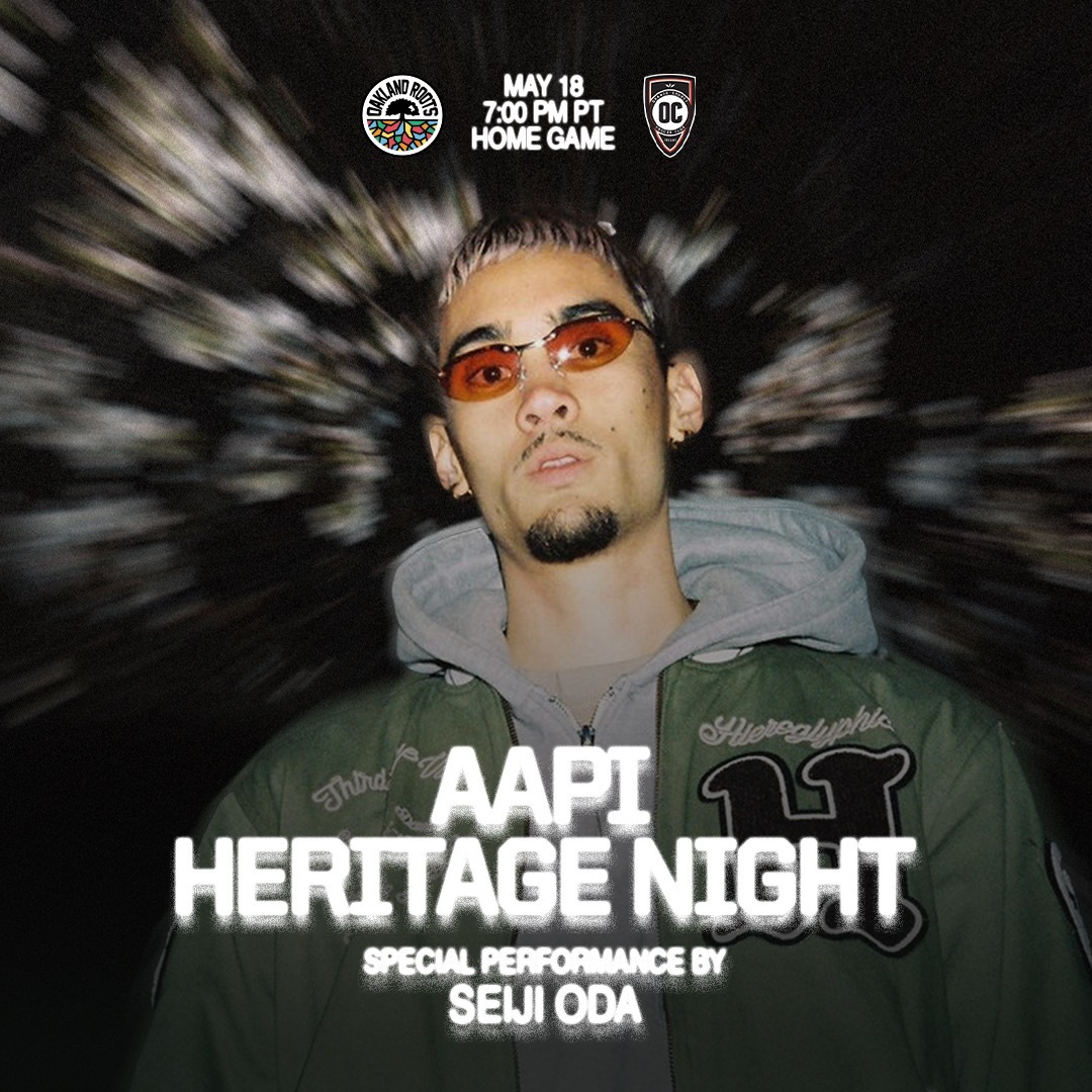 Gentle Giggs this Saturday, May 18th for AAPI Heritage Night. We can’t wait to welcome you with a very special pre-game performance by Japanese-American Rapper & Producer, The Gentle Gigg General, Oakland’s own @seiji_oda!! Buy Tickets: bit.ly/24oakvoc #KnowYourRoots
