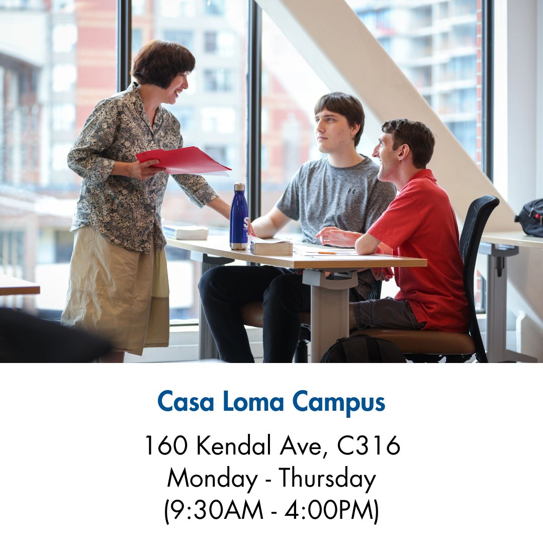 Did you know that we have on-campus services to help international students for all their needs? The International Student Services Hub is open at Casa Loma and St. James campuses where you can have a one-on-one conversation with representatives to help your concerns!
