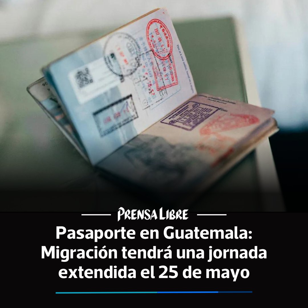 El Instituto Guatemalteco de Migración informa que prepara una jornada extendida para emitir pasaportes en todos los centros de atención.

Lea más aquí: lc.cx/5bqej7