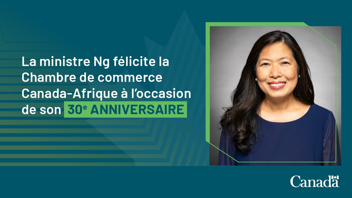 Bon 30e anniversaire à la @CanAfricaBiz! 🎉 Grâce à des relations commerciales croissantes et à des partenariats de confiance, les entreprises canadiennes et africaines bénéficient grandement de la poursuite de leur coopération économique. #CanadaAfrique #CommerceCanadaAfrique