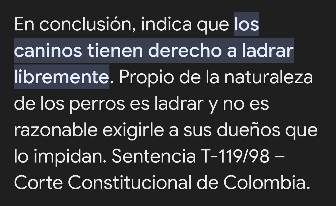 Piped_p's tweet photo. @Gatasinbigotess @fnkrodri Y añado esta, los perros TIENEN DERCHI A LADRAR, es como quejarse porque un bebé llora en las noches. Es absurdo https://t.co/4ru8vmEpAz