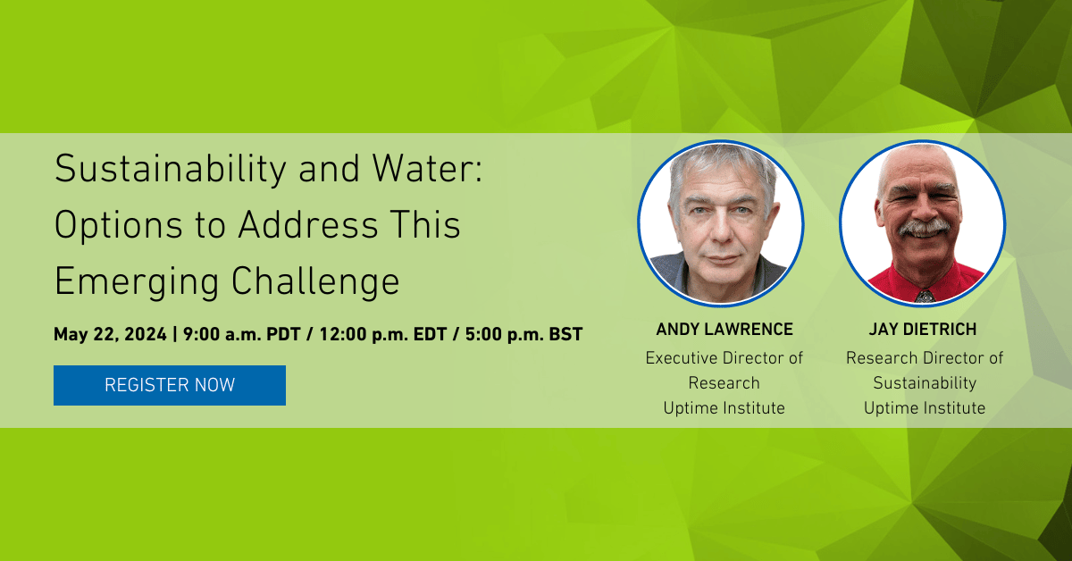 #Datacenter water usage comes with reputational and #OperationalRisks, and as water scarcity and availability change, owners and operators must reassess their #waterconsumption profiles. Learn more about how to navigate water use in our upcoming #webinar: okt.to/n4SrbB