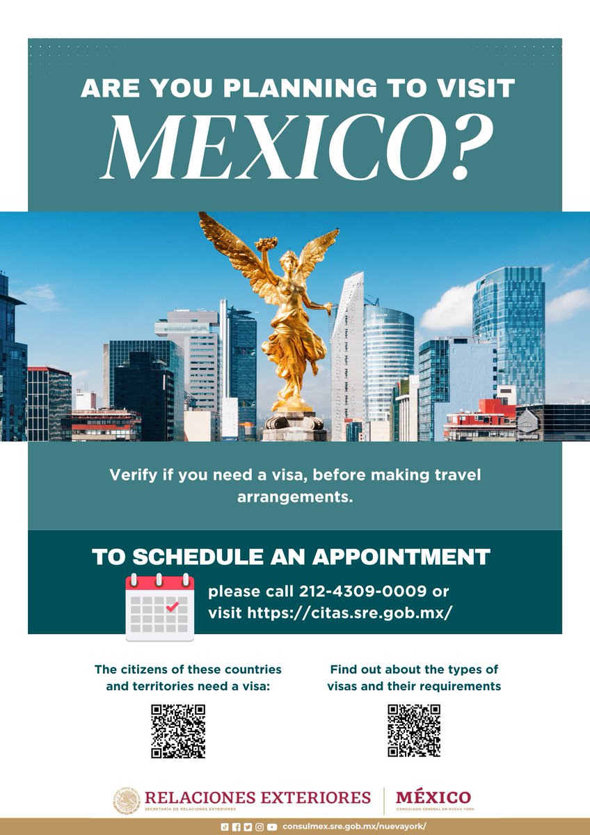 🌎🔍 If you are a foreign citizen planning to visit Mexico, please follow the information provided below.