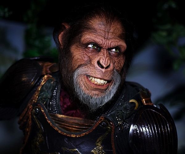 MattLandsman's tweet photo. Regardless of how you feel about the film itself, Rick Baker’s makeup designs in Tim Burton’s PLANET OF THE APES are BY FAR the best the apes have ever looked. Practical effects will always top CG. https://t.co/Wk3AAC2sa4