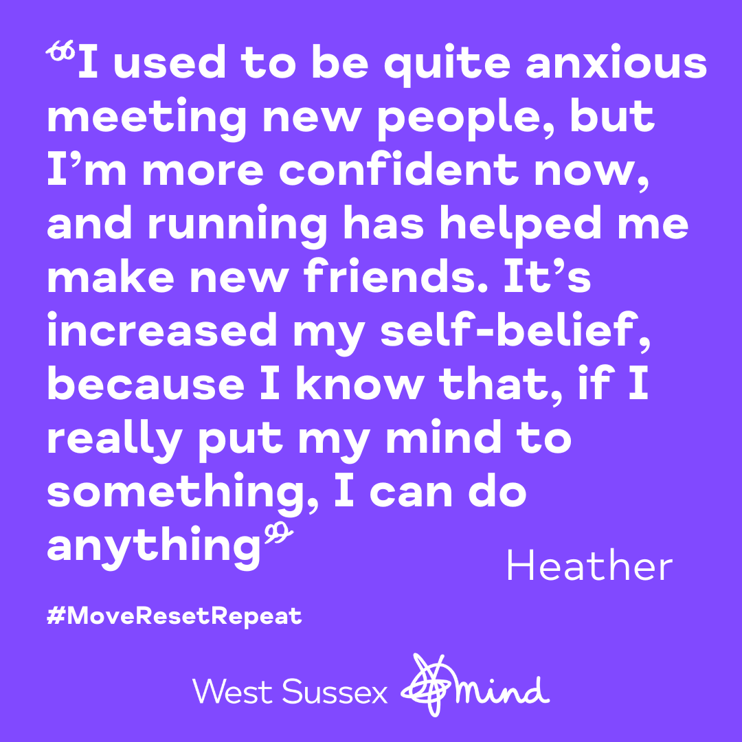 Running has brought Heather self-belief, belonging to a community, an anxiety-busting hobby and important life skills.⁠ The transformative power of running! 🤩 🏃🏽‍♀️⁠ ⁠➡️ Read about Heather's running journey here: ⁠westsussexmind.org/news/2024/runn… ⁠#MoveResetRepeat ⁠