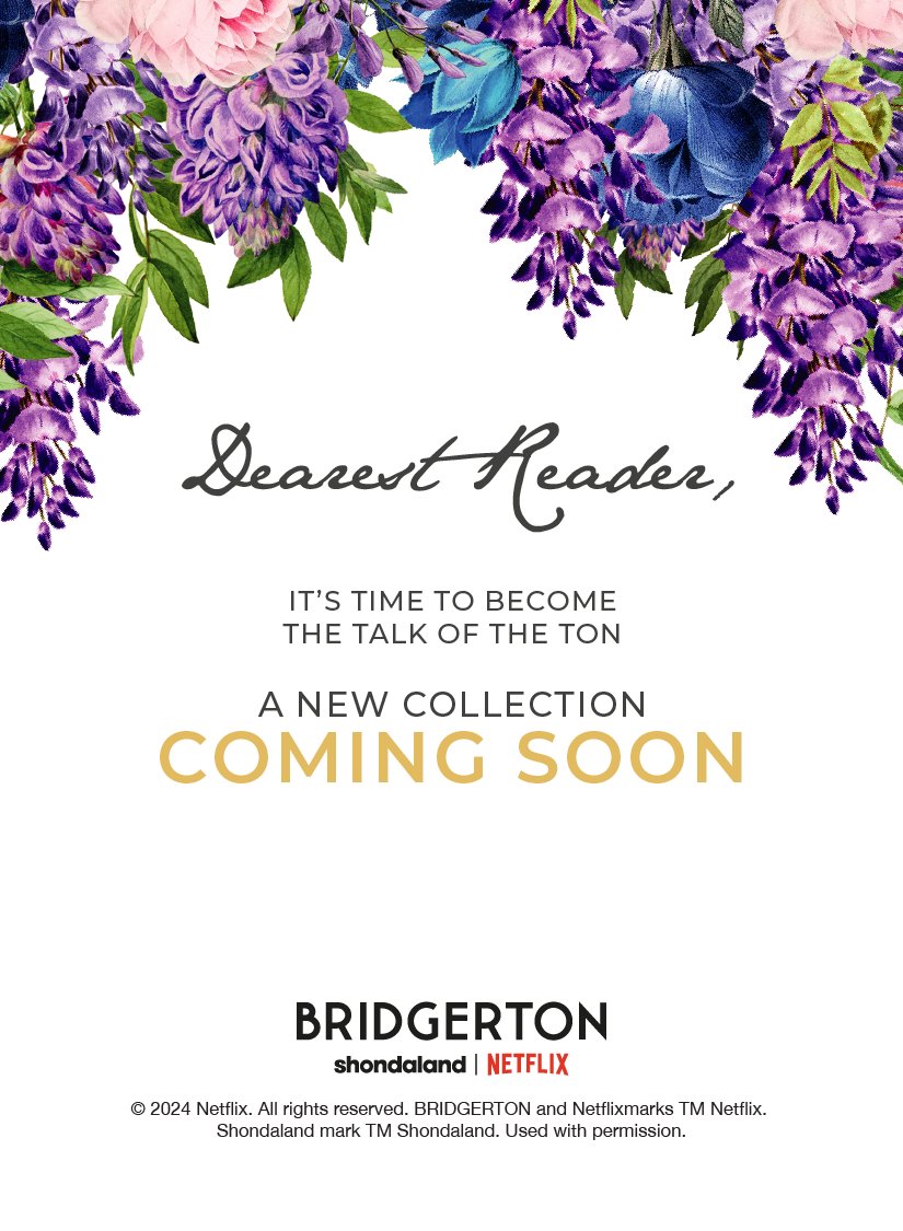 Prepare your wardrobes, dear readers, for a new #Bridgerton clothing collection is on its way to Her Universe for the first time ever 👑💜 Stay tuned for more news on its arrival ✨ @Bridgerton @shondaland