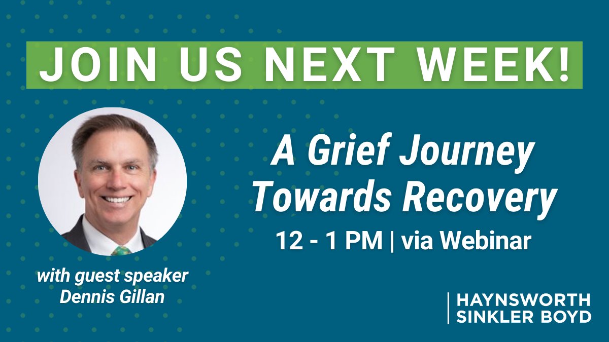 In recognition of Mental Health Awareness Month, #HSBLaw is honored to have Dennis Gillan as our guest speaker for our May #EmploymentLaw webinar. Learn more about topics to be discussed and register here today: ow.ly/GyKw50RH8aS